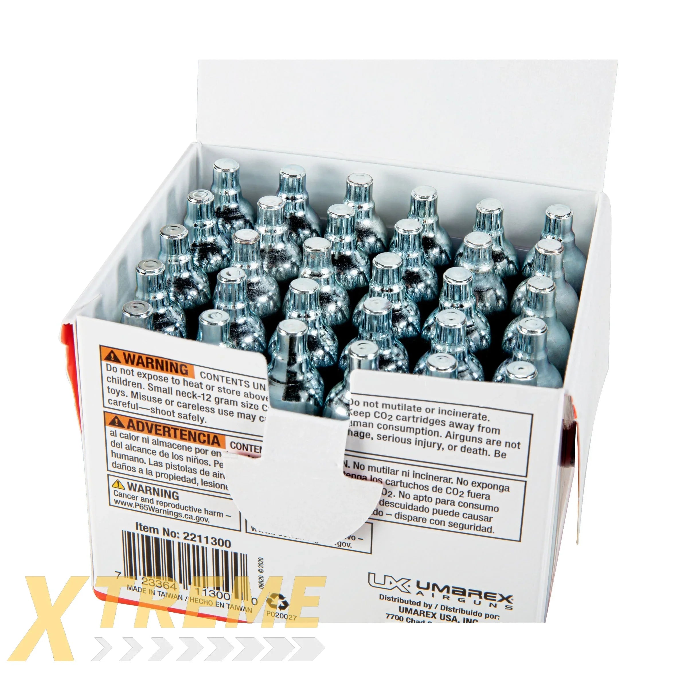 UX 12G CO2 CYLINDER-30 COUNT