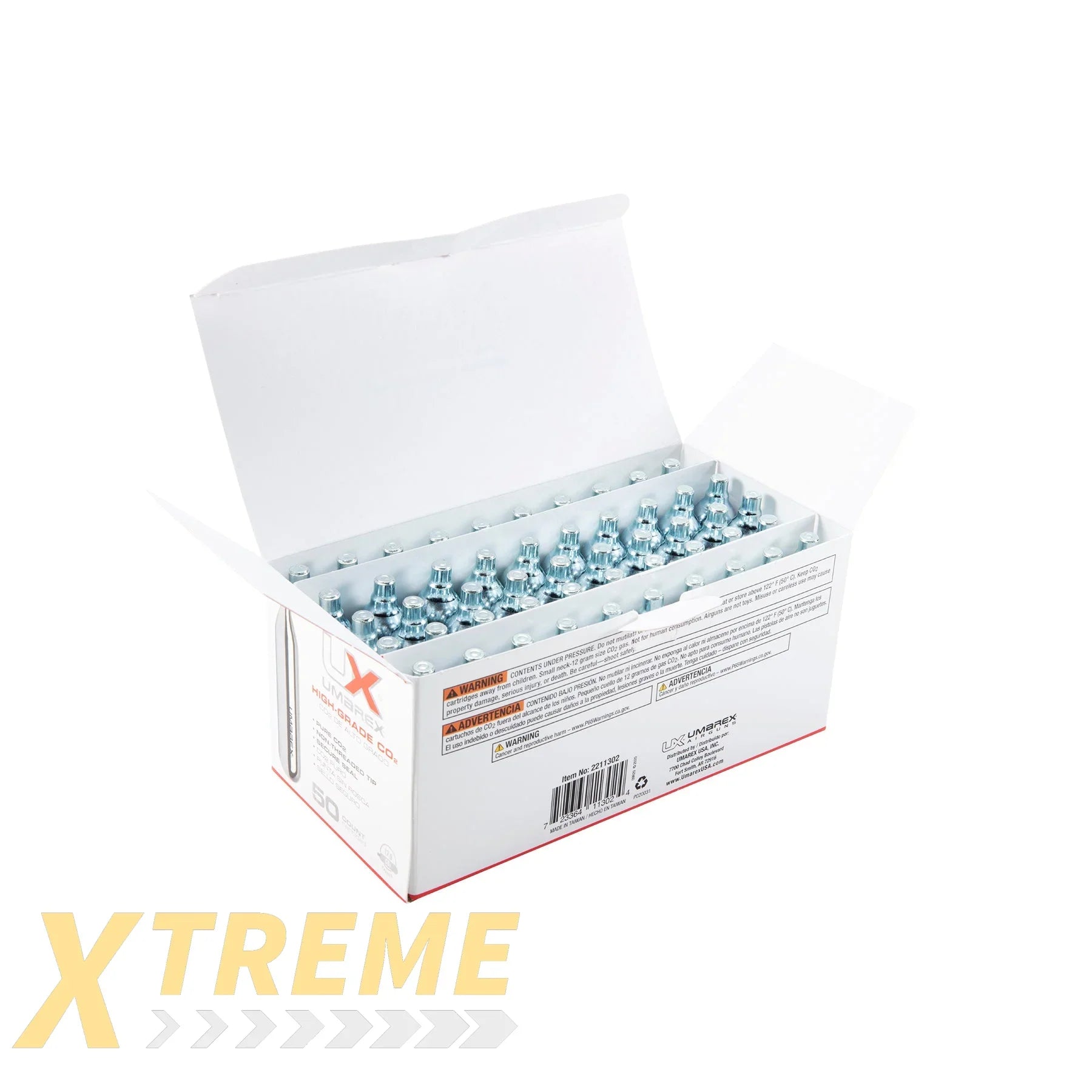 UX 12G CO2 CYLINDERS-50 COUNT