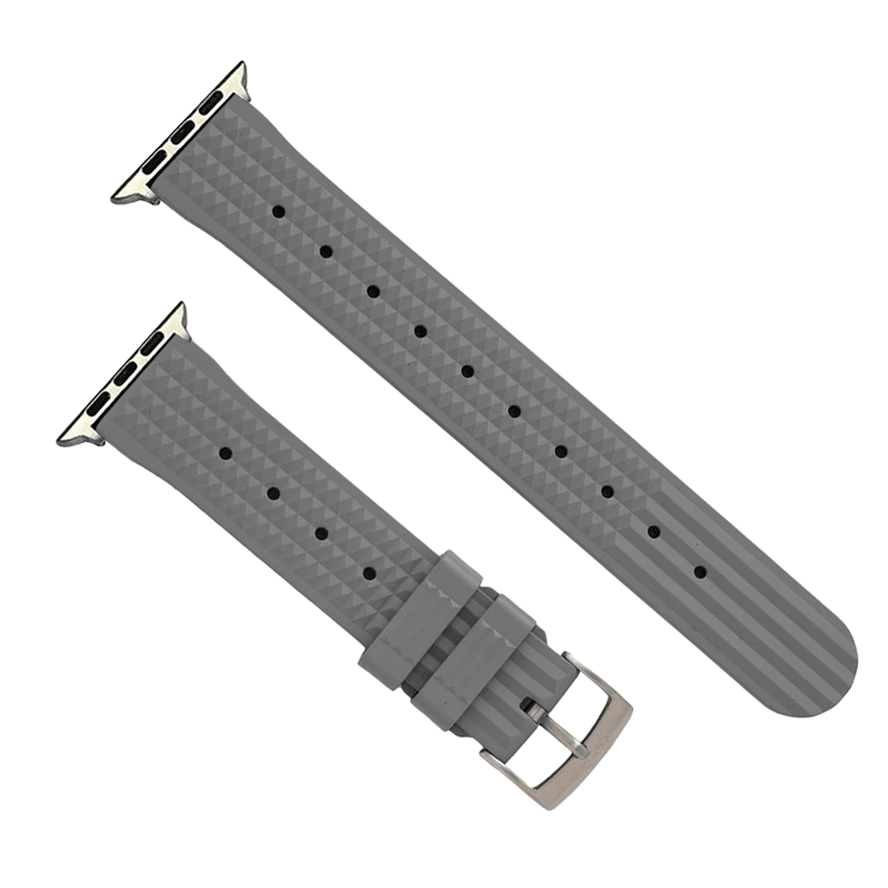 Waffle Rubber Band – For Apple Watch - Gray