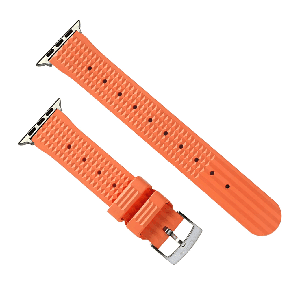 Waffle Rubber Band – For Apple Watch - Orange