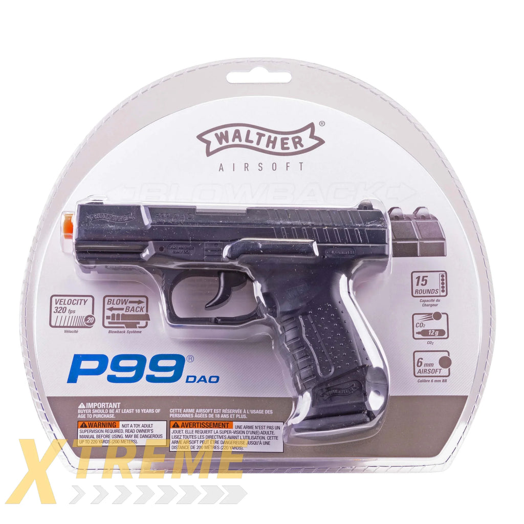 WALTHER P99 CO2 AIRSOFT - BLACK