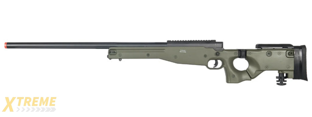 WELL AIRSOFT L96 AWP BOLT ACTION RIFLE W/ FOLDING STOCK - OD GREEN