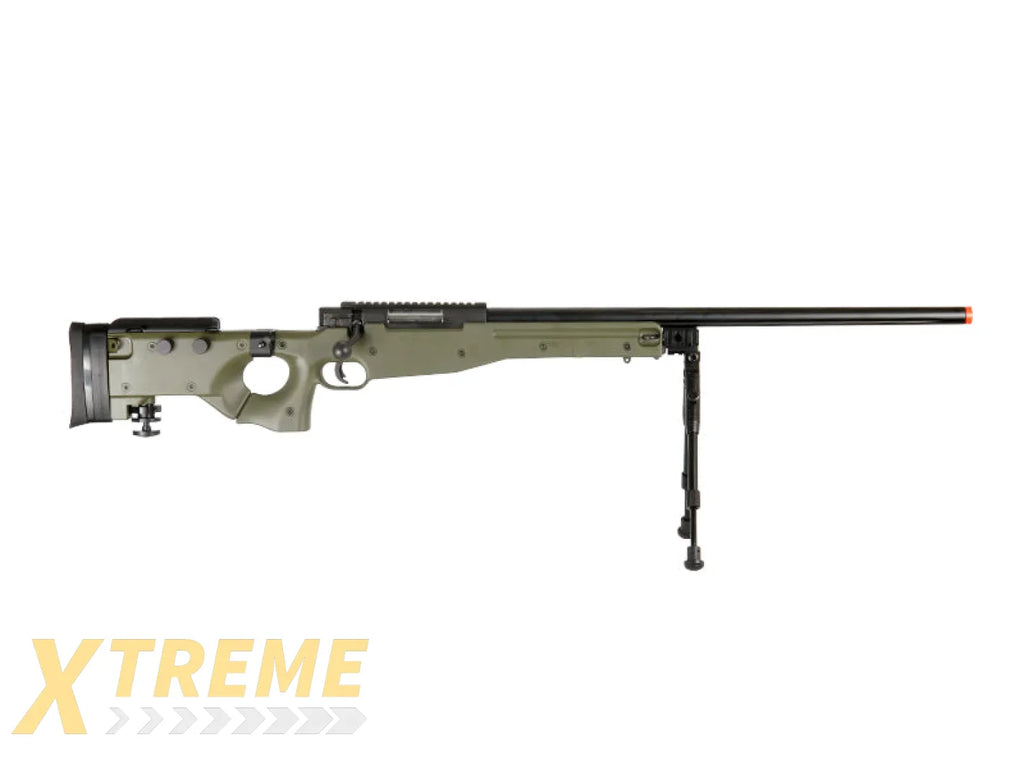 WELL AIRSOFT L96 AWP BOLT ACTION RIFLE W/ FOLDING STOCK - OD GREEN