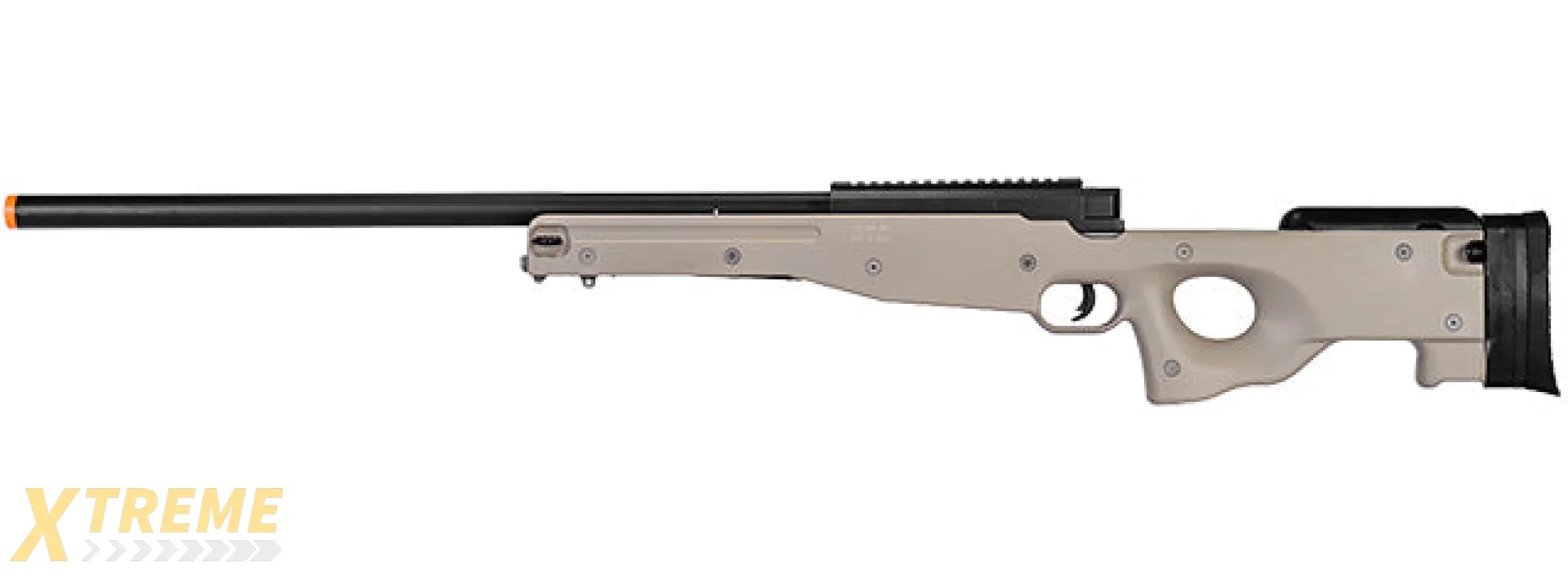WELL AIRSOFT L96 AWP BOLT ACTION RIFLE W/ OPTIC RIS - TAN