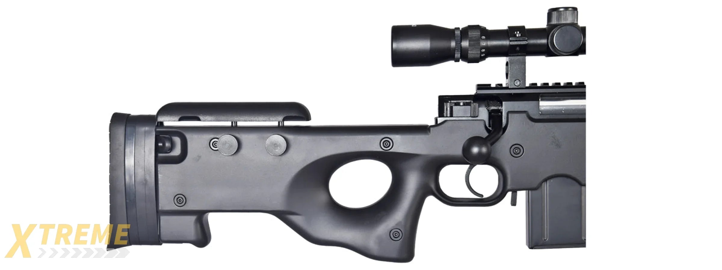 WELL AIRSOFT L96 AWS BOLT ACTION RIFLE W/ SCOPE - BLACK