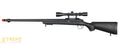 WELL AIRSOFT VSR 10 BOLT ACTION RIFLE W/ FIXED STOCK FLUTED BARREL W/Scope