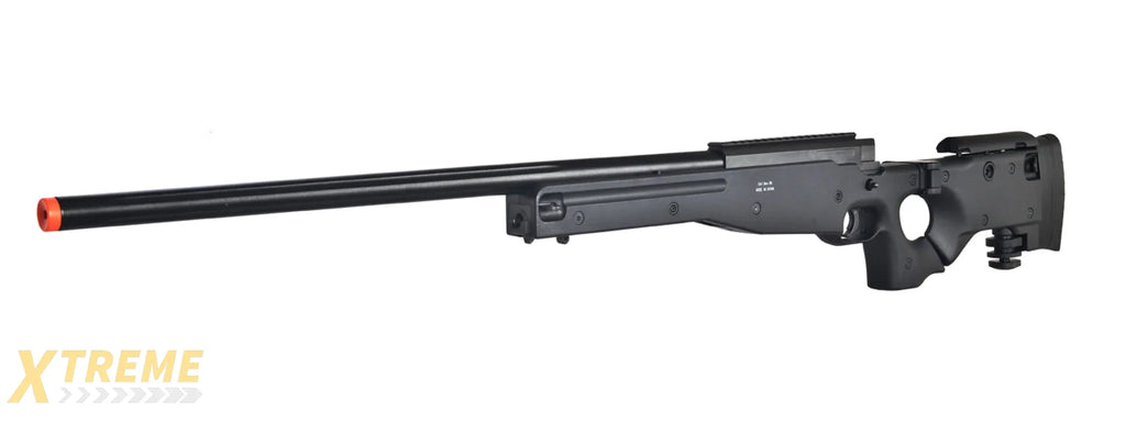 WELL MB08BBIP L96 AWP BOLT ACTION RIFLE w/FOLDING STOCK & BIPOD (COLOR: BLACK)