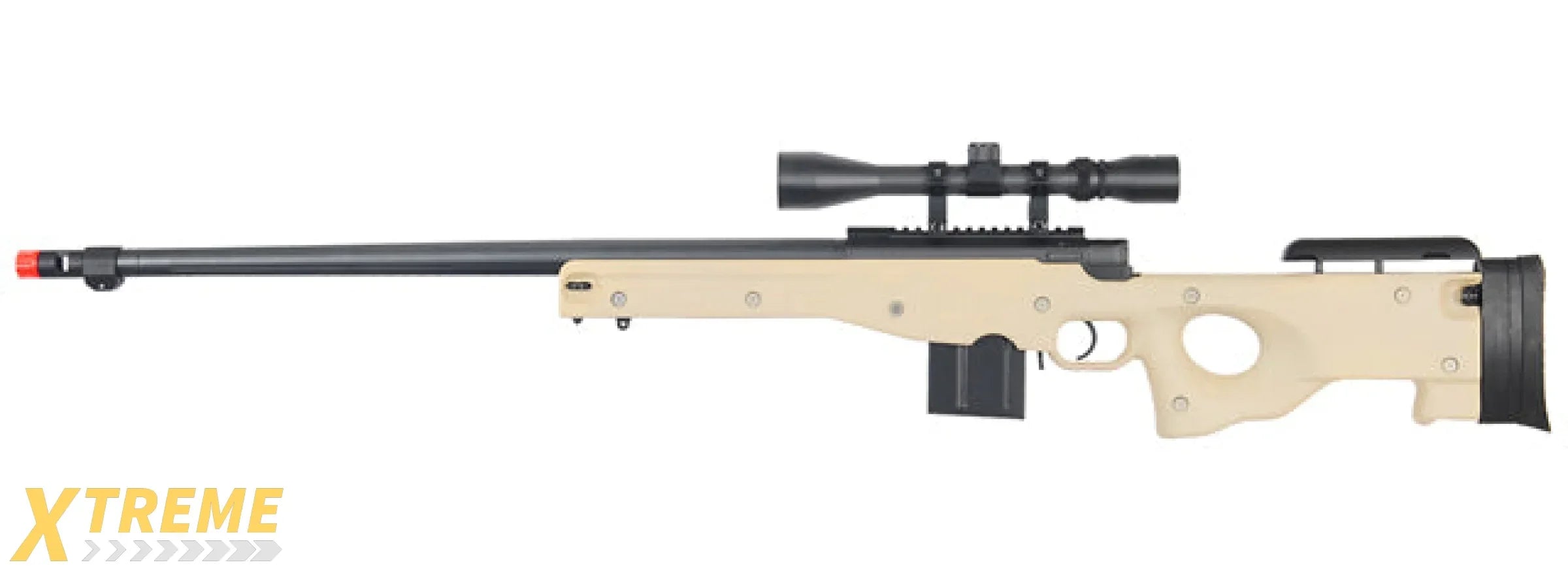 WELL MB4402 L96 Platform Bolt Action Airsoft Rifle w/ Fluted Barrel Replica