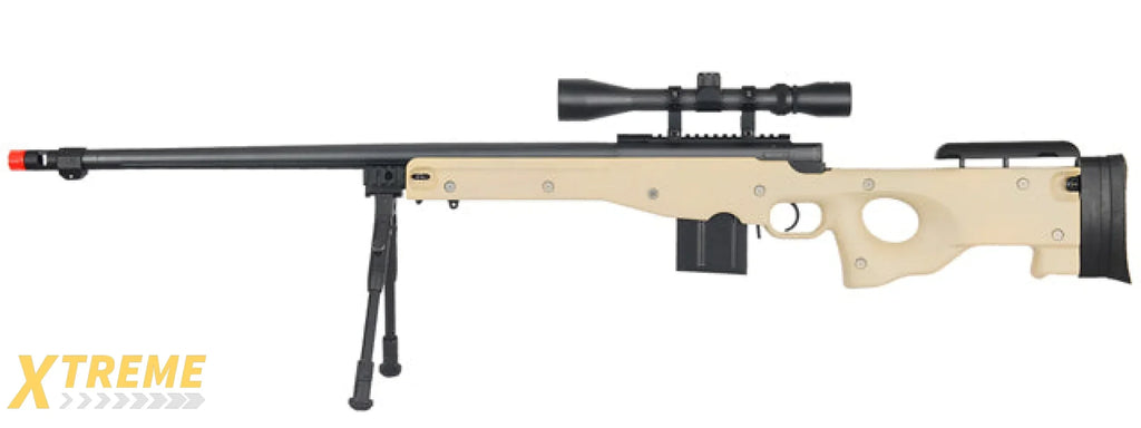 WELL MB4402 L96 Platform Bolt Action Airsoft Rifle w/ Fluted Barrel Replica