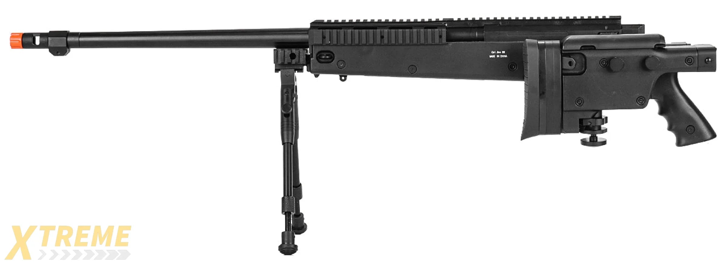 Well MB4407B Bolt Action Rifle, w/ Bi-pod, Black