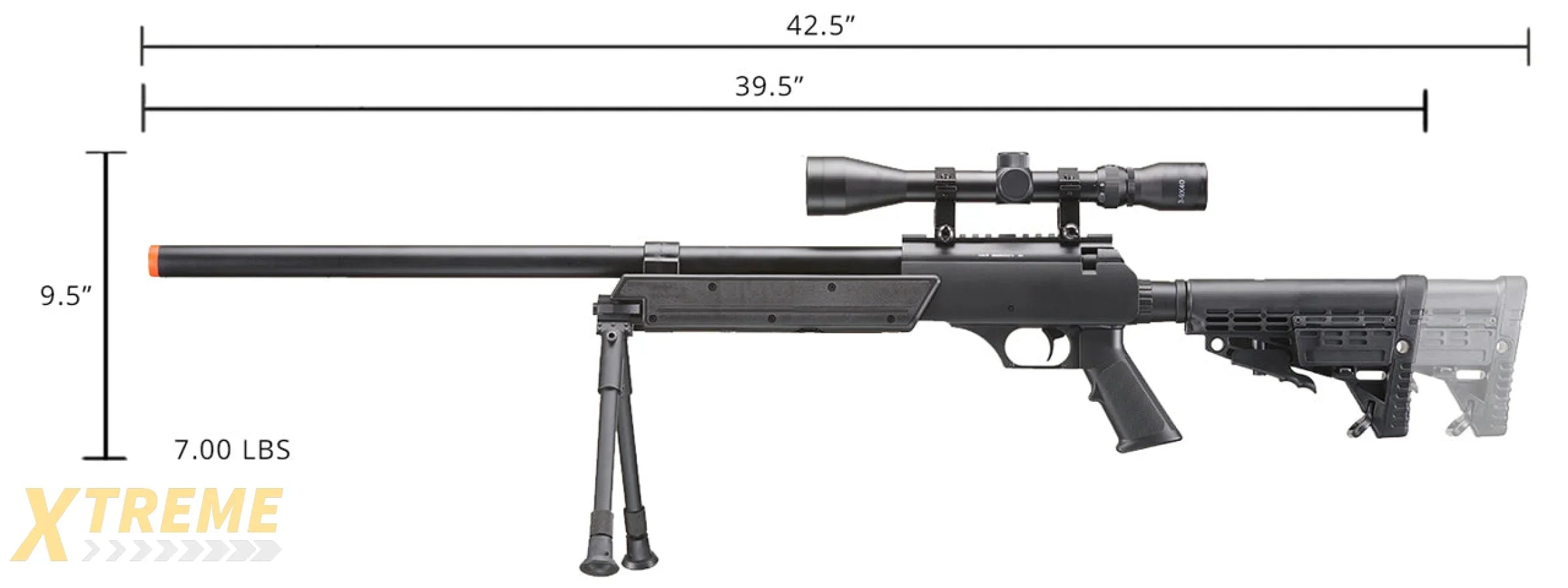 WELL SPEC-OPS MB13A APS SR-2 BOLT ACTION SNIPER RIFLE AIRSOFT REPLICA PRO