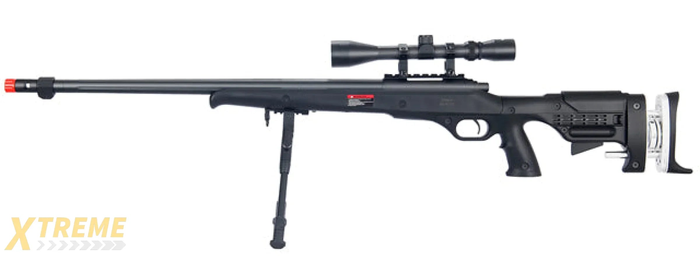 WELLFIRE MB12D FULL METAL BOLT ACTION SNIPER RIFLE W/ SCOPE AND BIPOD