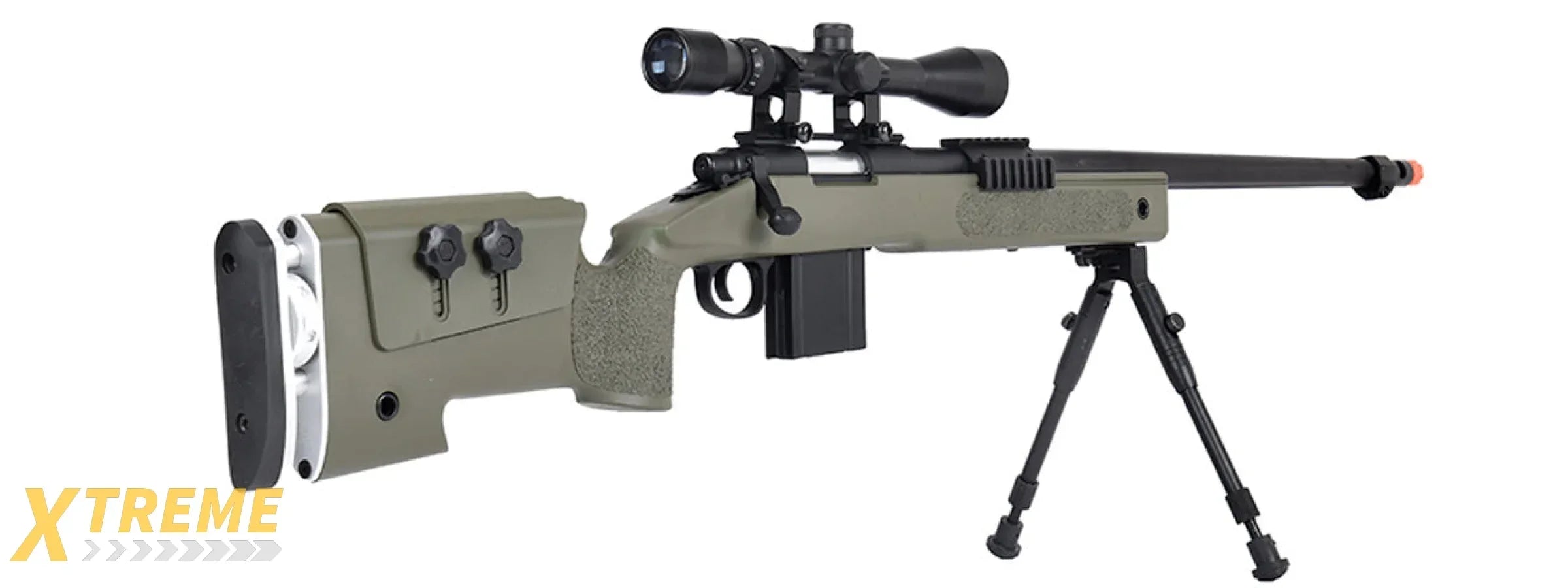 WellFire MB4417 M40A3 Bolt Action Airsoft Sniper Rifle - Military Style Replica