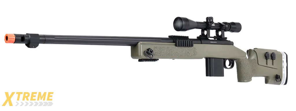 WellFire MB4417 M40A3 Bolt Action Airsoft Sniper Rifle - Military Style Replica