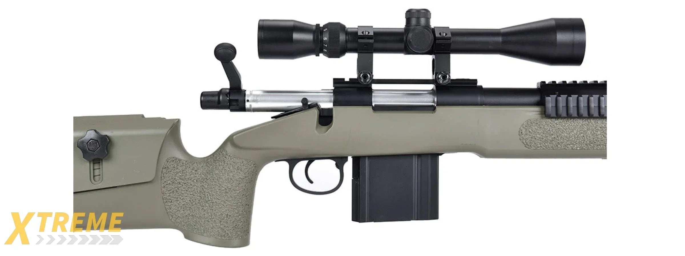WellFire MB4417 M40A3 Bolt Action Airsoft Sniper Rifle - Military Style Replica