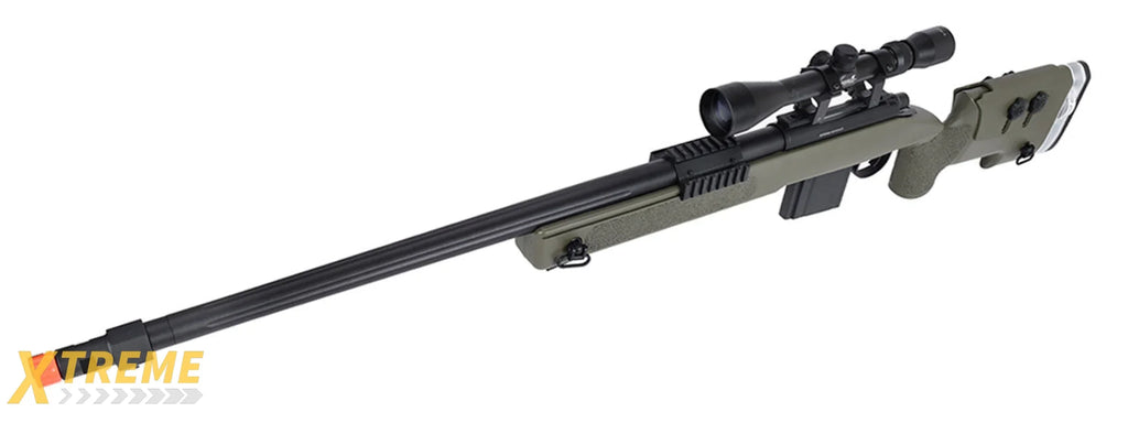 WellFire MB4417 M40A3 Bolt Action Airsoft Sniper Rifle - Military Style Replica