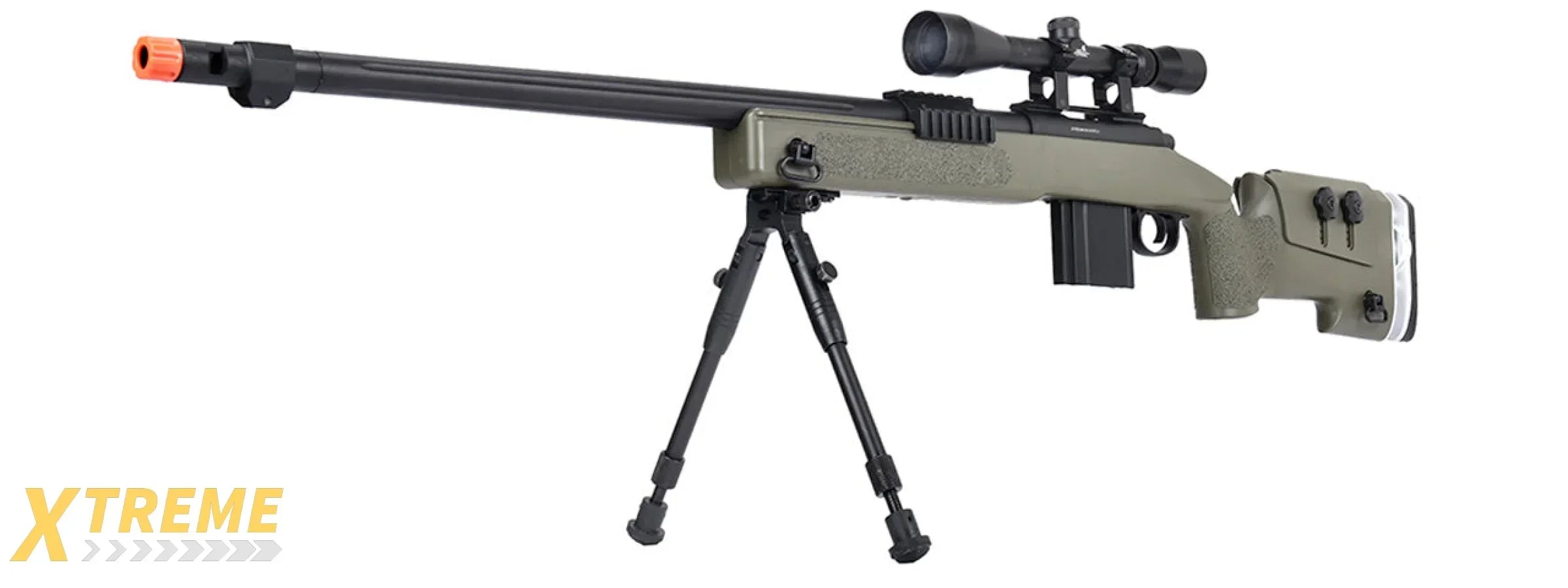 WellFire MB4417 M40A3 Bolt Action Airsoft Sniper Rifle - Military Style Replica