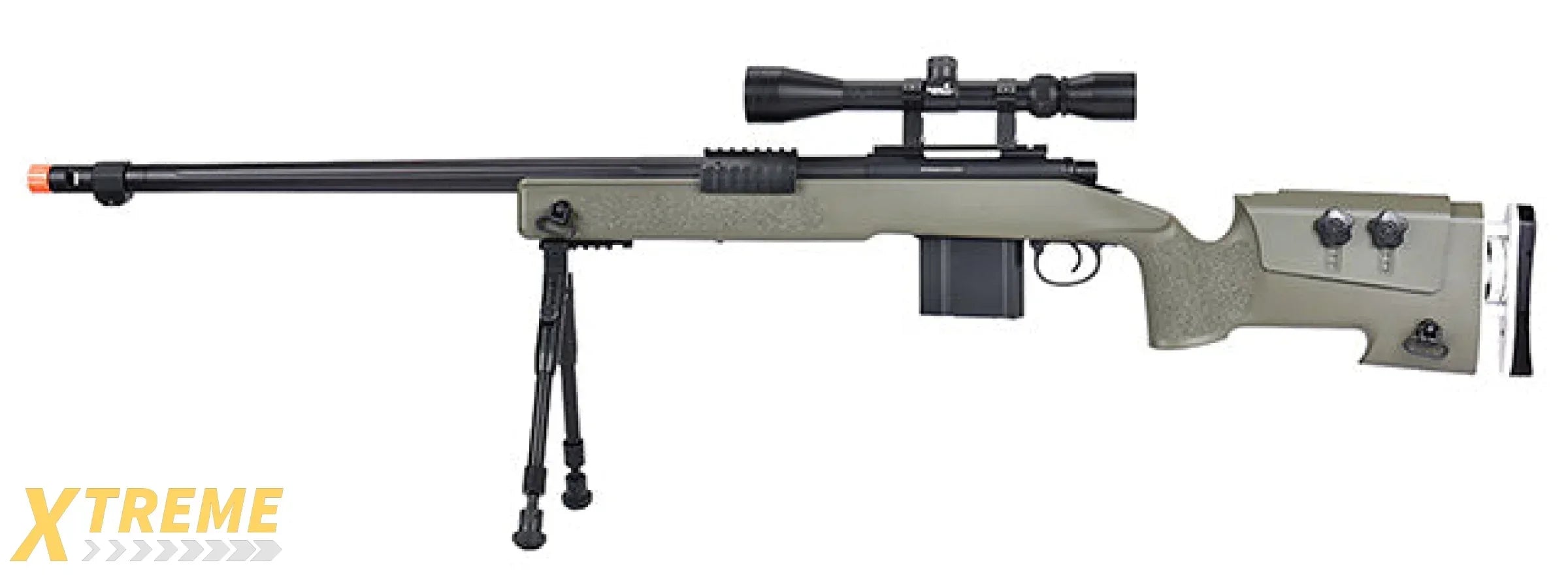 WellFire MB4417 M40A3 Bolt Action Airsoft Sniper Rifle - Military Style Replica