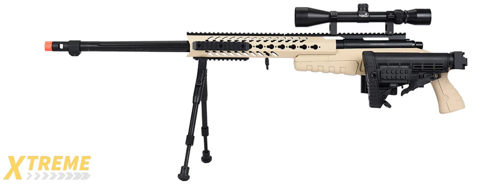 WellFire MB4418-1 Bolt Action Airsoft Sniper Rifle — Tactical Precision Series