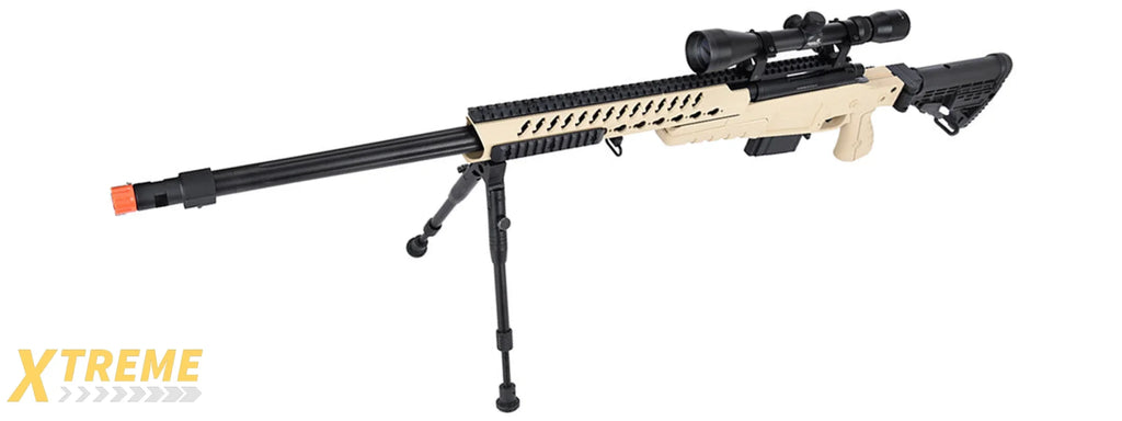 WellFire MB4418-1 Bolt Action Airsoft Sniper Rifle — Tactical Precision Series