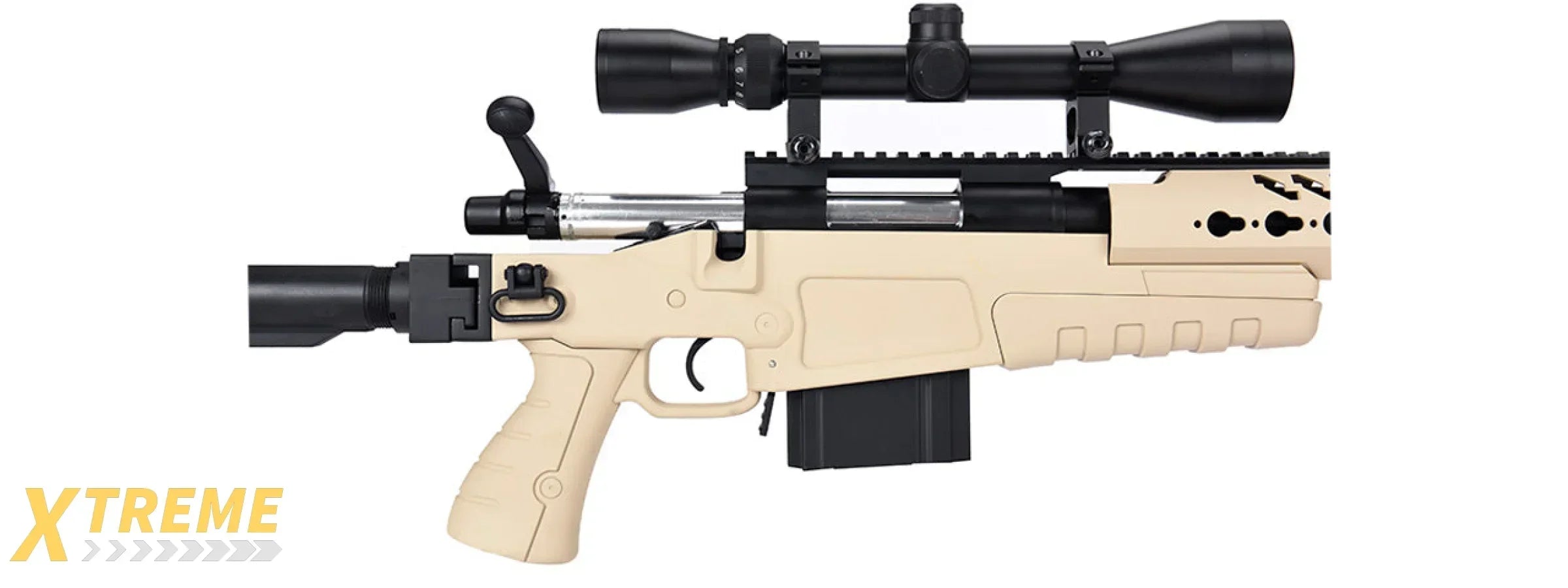 WellFire MB4418-1 Bolt Action Airsoft Sniper Rifle — Tactical Precision Series
