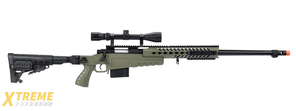 WellFire MB4418-1 Bolt Action Airsoft Sniper Rifle — Tactical Precision Series
