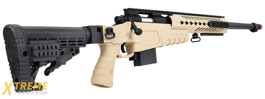WellFire MB4418-1 Bolt Action Airsoft Sniper Rifle — Tactical Precision Series