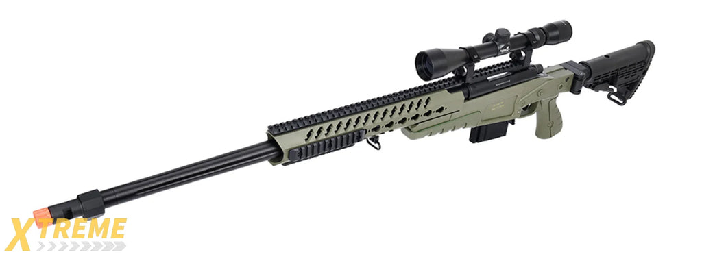 WellFire MB4418-1 Bolt Action Airsoft Sniper Rifle — Tactical Precision Series