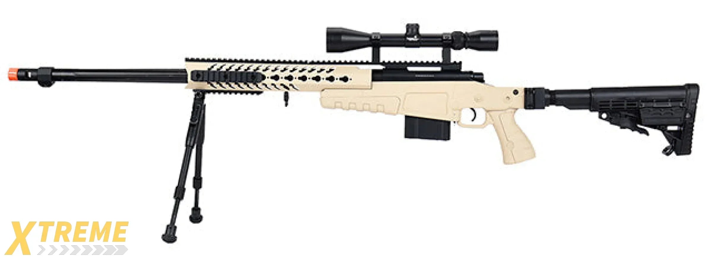 WellFire MB4418-1 Bolt Action Airsoft Sniper Rifle — Tactical Precision Series