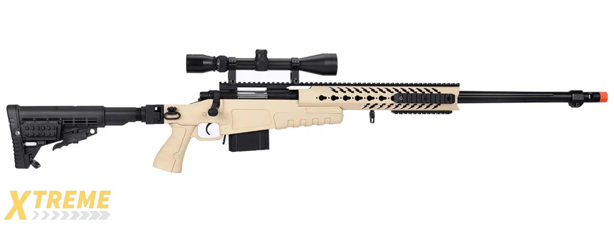 WellFire MB4418-1 Bolt Action Airsoft Sniper Rifle — Tactical Precision Series