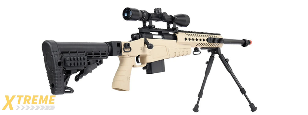 WellFire MB4418-1 Bolt Action Airsoft Sniper Rifle — Tactical Precision Series