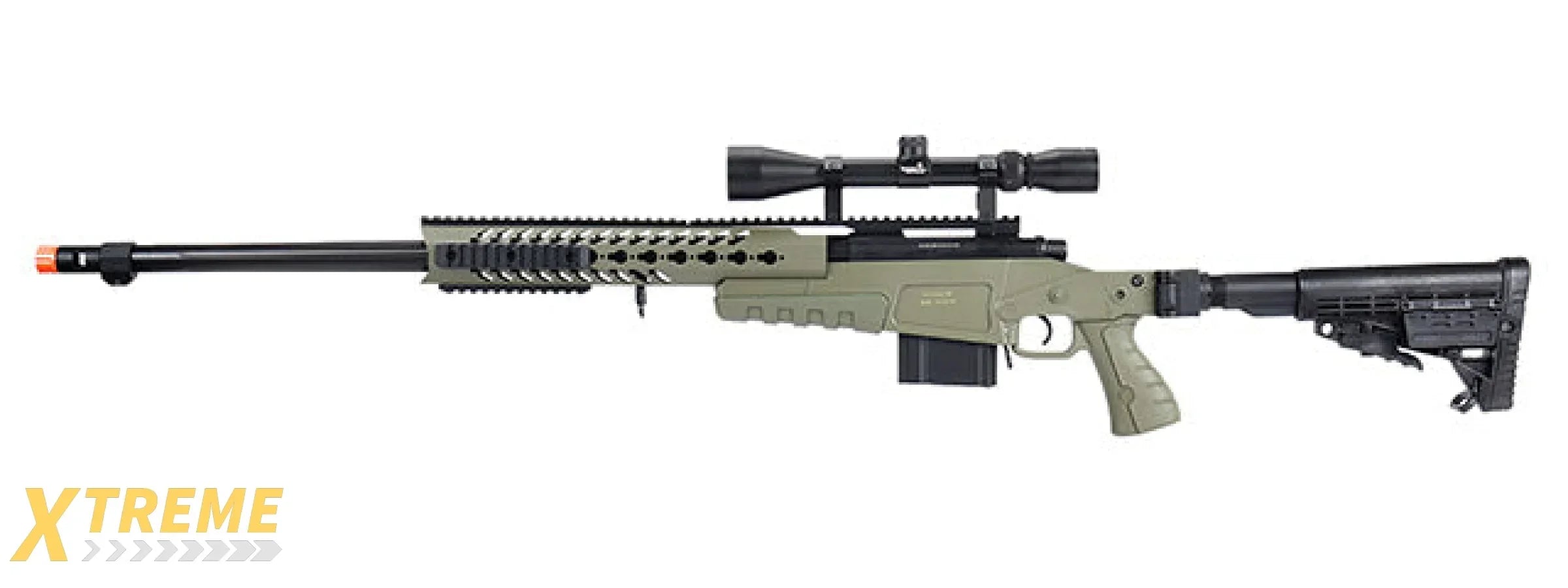 WellFire MB4418-1 Bolt Action Airsoft Sniper Rifle — Tactical Precision Series