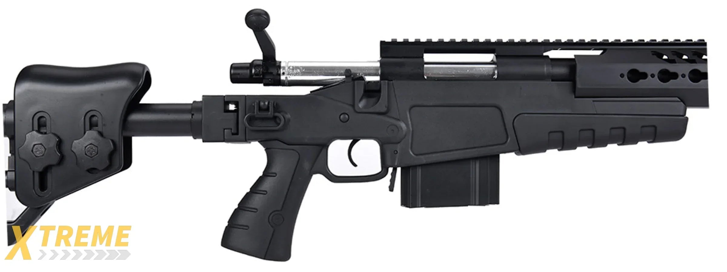 WellFire MB4418-2 Bolt Action Long Range Airsoft Sniper Rifle w/ Accessories