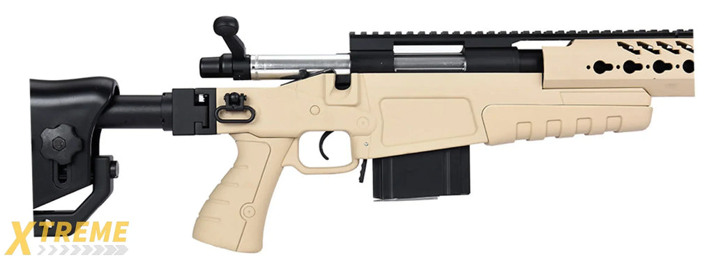 WellFire MB4418-2 Bolt Action Long Range Airsoft Sniper Rifle w/ Accessories