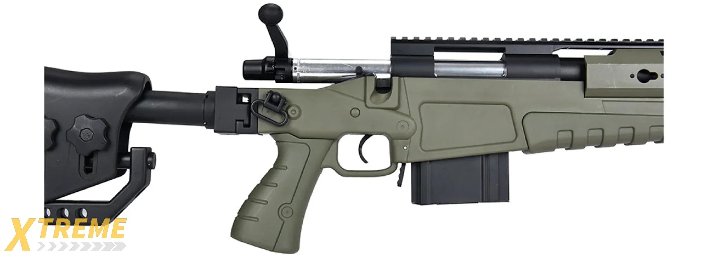 WellFire MB4418-2 Bolt Action Long Range Airsoft Sniper Rifle w/ Accessories