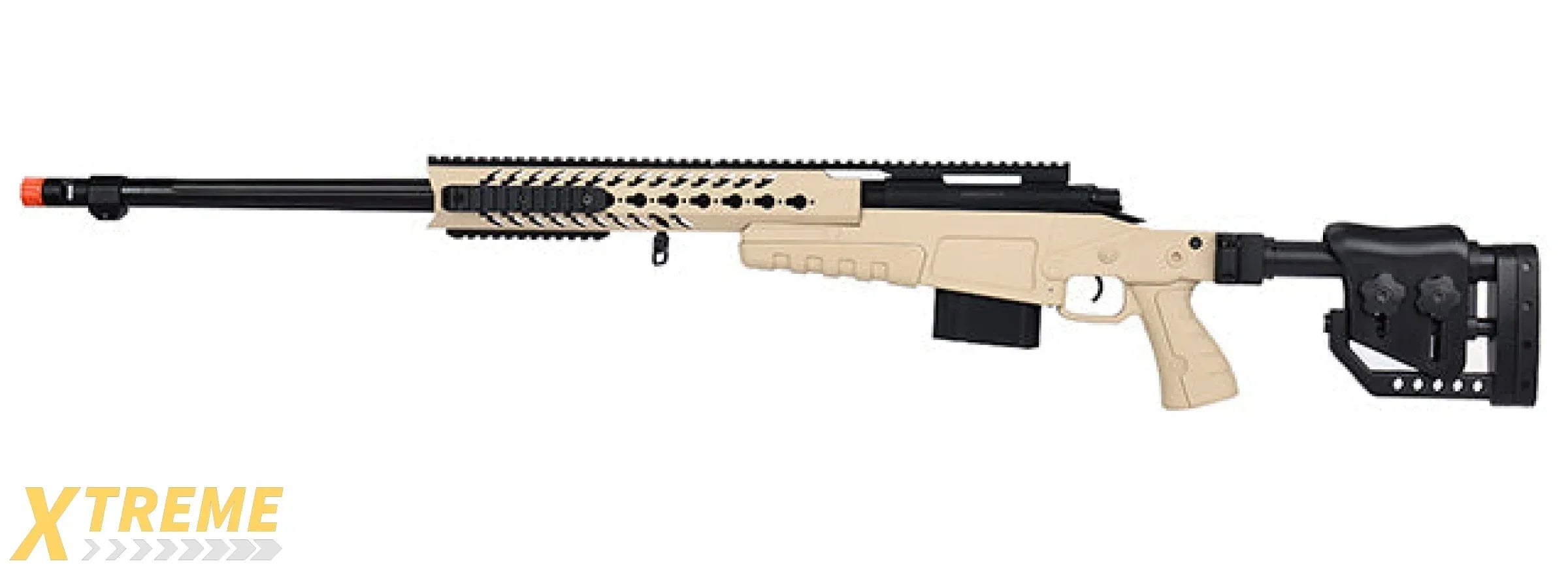WellFire MB4418-2 Bolt Action Long Range Airsoft Sniper Rifle w/ Accessories