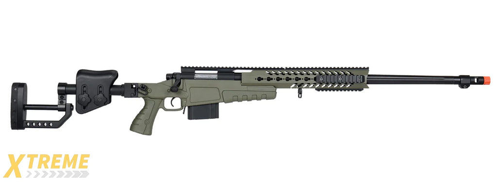 WellFire MB4418-2 Bolt Action Long Range Airsoft Sniper Rifle w/ Accessories