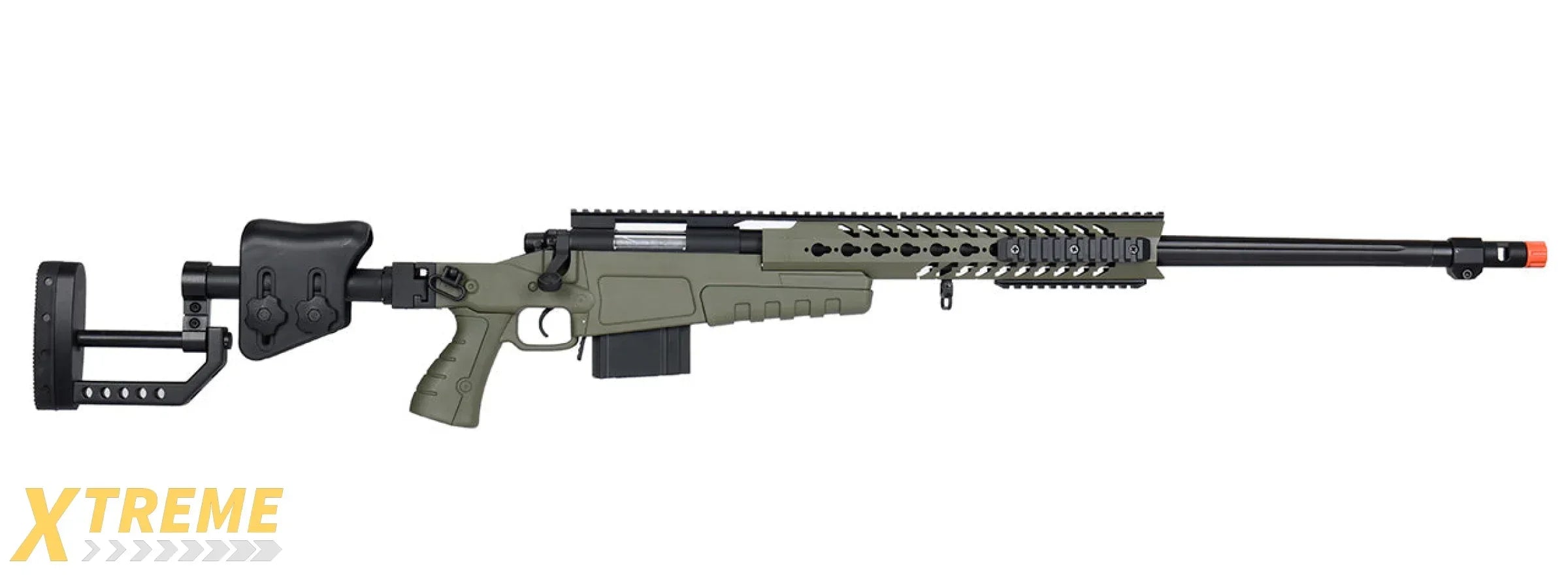 WellFire MB4418-2 Bolt Action Long Range Airsoft Sniper Rifle w/ Accessories