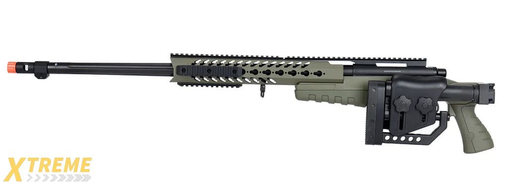 WellFire MB4418-2 Bolt Action Long Range Airsoft Sniper Rifle w/ Accessories