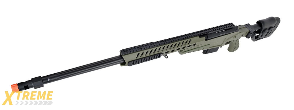 WellFire MB4418-2 Bolt Action Long Range Airsoft Sniper Rifle w/ Accessories