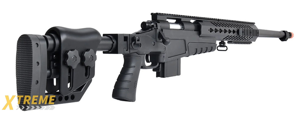 WellFire MB4418-2 Bolt Action Long Range Airsoft Sniper Rifle w/ Accessories