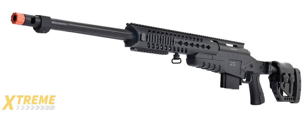 WellFire MB4418-2 Bolt Action Long Range Airsoft Sniper Rifle w/ Accessories