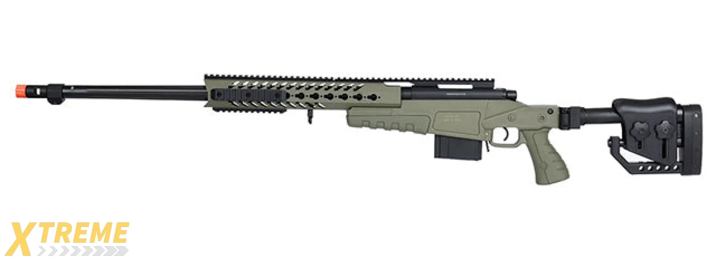 WellFire MB4418-2 Bolt Action Long Range Airsoft Sniper Rifle w/ Accessories