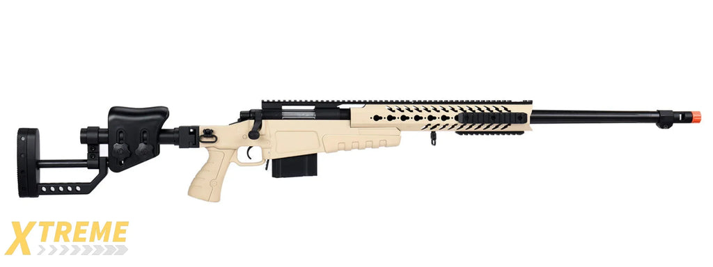 WellFire MB4418-2 Bolt Action Long Range Airsoft Sniper Rifle w/ Accessories