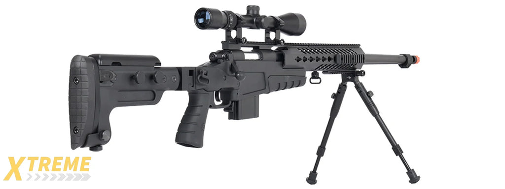 WellFire MB4418-3 Bolt Action Airsoft Sniper Rifle Tactical Long-Range Training