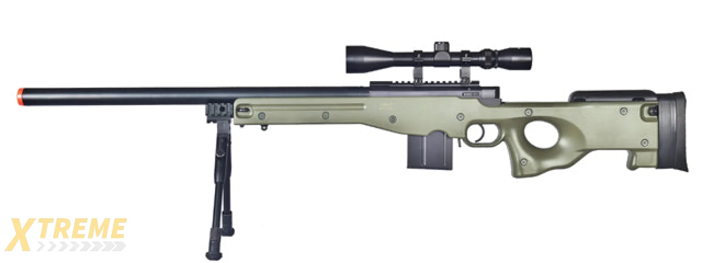 WELLFIRE MK96 AWP BOLT ACTION AIRSOFT SNIPER RIFLE W/ BIPOD - OD