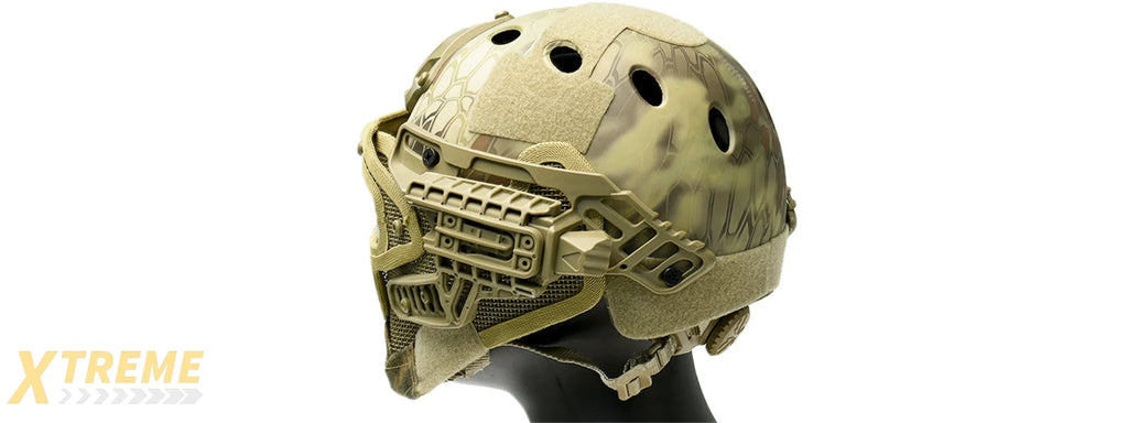 WOSPORT G4 SYSTEM NYLON BUMP HELMET MASK W/ GOGGLES - MAD