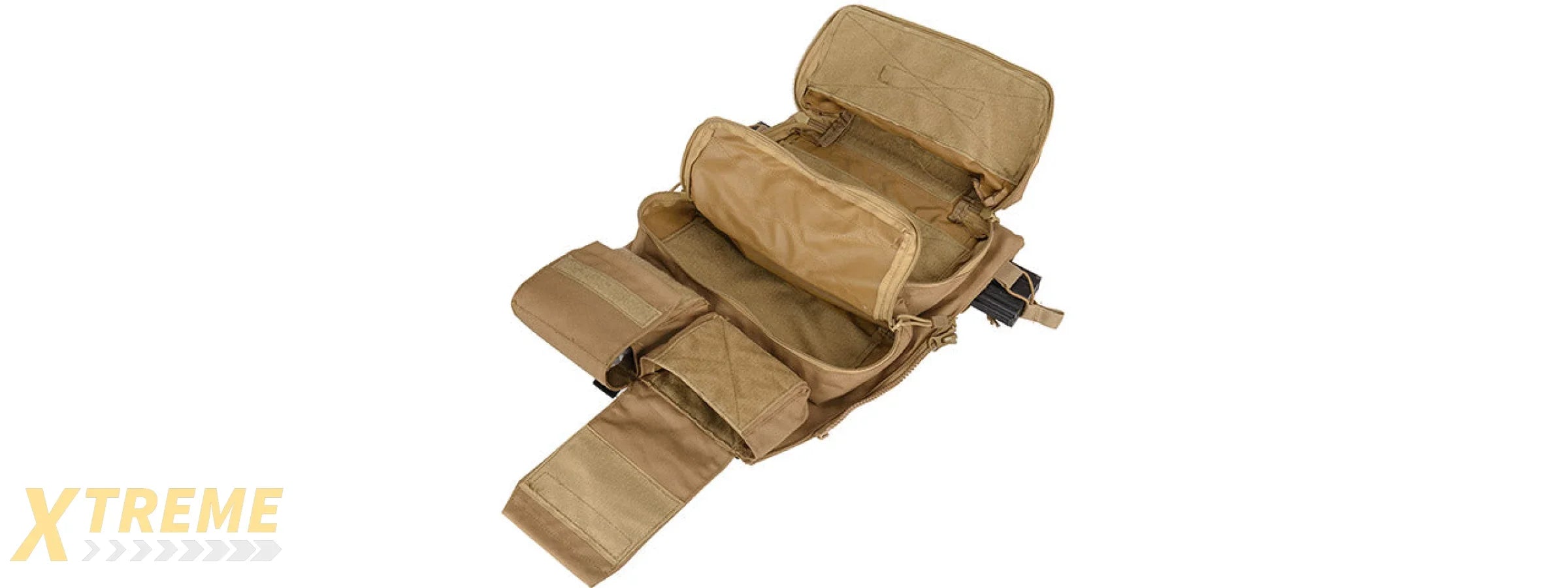 WST Tactical Vest 2.0 Accessory Pouches Backpack Attachment II, Tan