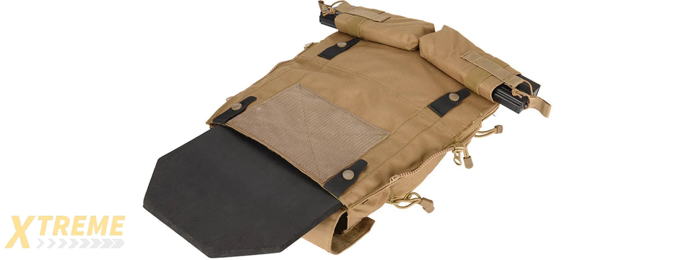 WST Tactical Vest 2.0 Accessory Pouches Backpack Attachment II, Tan