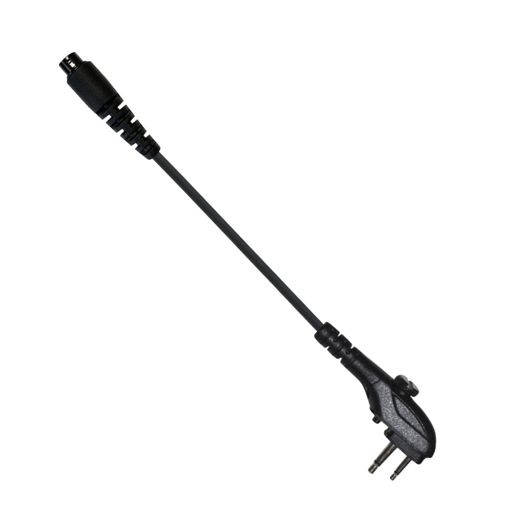 Tactical Radio Adapter/PTT for Headset w/ Quick Disconnect(Hirose): NATO/Military Wiring, Gentex, Ops-Core, OTTO, 3M Peltor ComTac, XPI, Helicopter, & More - Hytera PD-501, PD-562, PD4 Series, TC-Series